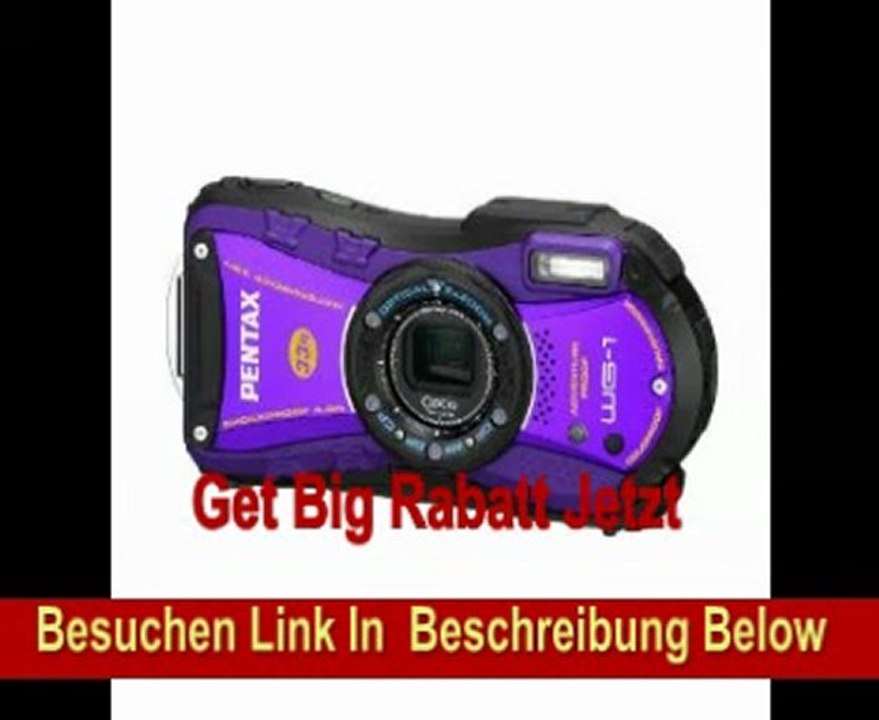 Pentax Optio WG-1 Digitalkamera (14 Megapixel, 5-fach opt. Zoom, 6,9 cm (2,7 Zoll) Display, bildstabilisiert) lila