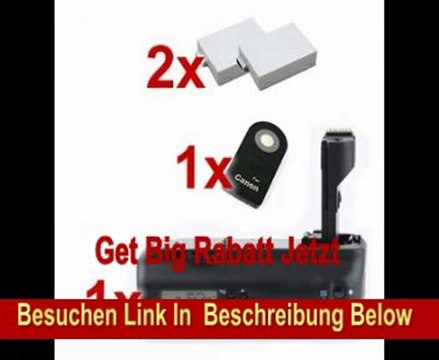 Meike Profi Batteriegriff mit LCD-Timer & Infrarot Auslöser für Canon EOS 50D, 40D, 30D, 20D wie der BG-E2N + 2 x BP-511A Nachbau-Akkus
