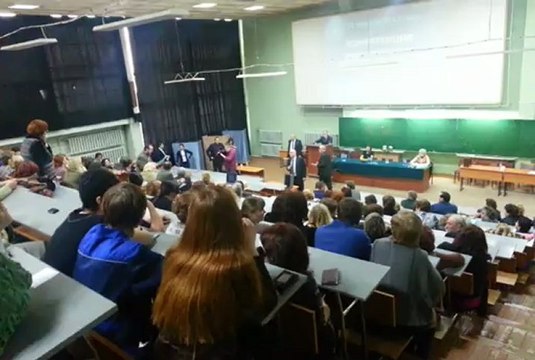 Оглашение результатов выбора ректора 2