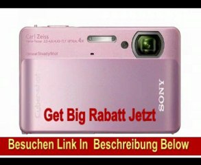 Sony DSC-TX5P Digitalkamera (10,2 Megapixel, 4-fach opt. Zoom, 7,6 cm (3 Zoll) Display, Touchscreen) pink