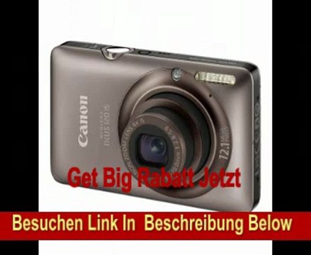 Canon Digital IXUS 120 IS Digitalkamera (12.1 Megapixel, 4-fach opt. Zoom, 6,8 cm (2,7 Zoll) Display, HDMI) braun