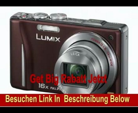Panasonic Lumix DMC-TZ20EG-T Digitalkamera (14 Megapixel, 16-fach opt. Zoom, 7,5 cm (3 Zoll) Display, bildstabilisiert) braun