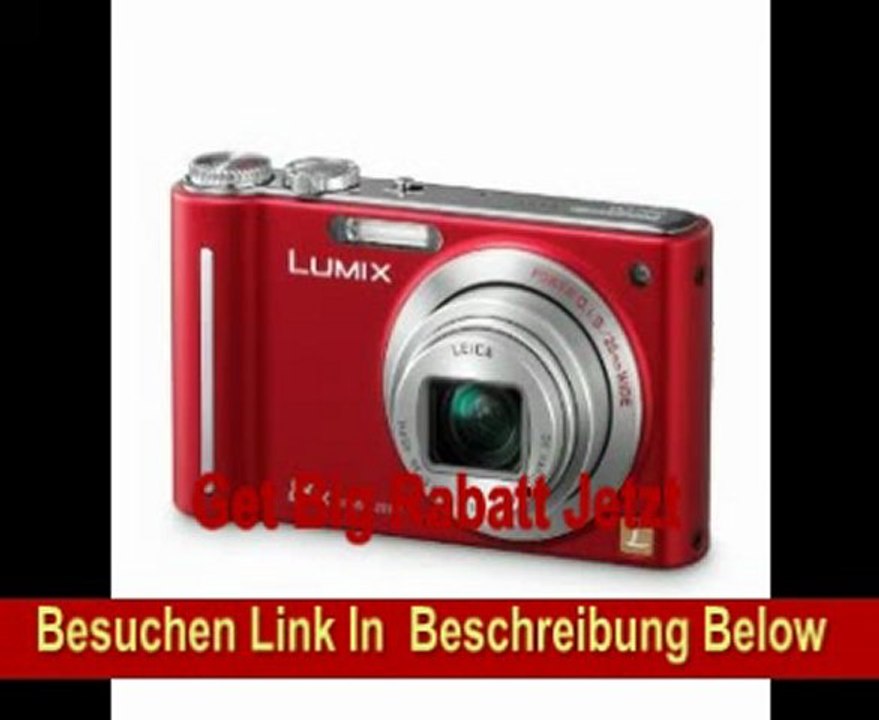 Panasonic LUMIX DMC-ZX1 EG-R Digitalkamera (12 Megapixel, 8-fach opt. Zoom, 6,9 cm (2,7 Zoll) Display, Bildstabilisator) rot