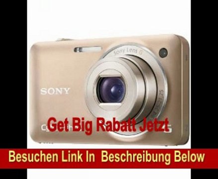 Sony DSC-WX5N Digitalkamera (12 Megapixel, 5-fach opt. Zoom, 7 cm (2,8 Zoll) Display, 3D Schwenkpanorama, Full HD Video) champagnergold