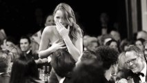 Jennifer Lawrence's Wardrobe Malfunction At SAG Awards