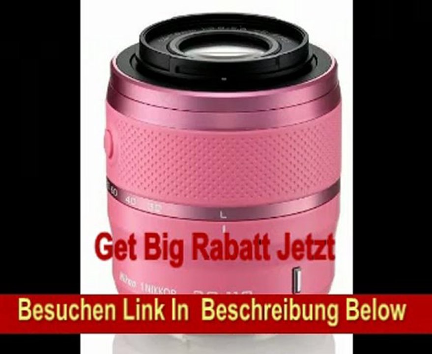 Nikon 1 J1 Systemkamera (10 Megapixel, 7,5 cm (3 Zoll) Display) pink inkl. 1 NIKKOR VR 10-30 mm und VR 30-110 mm Objektive