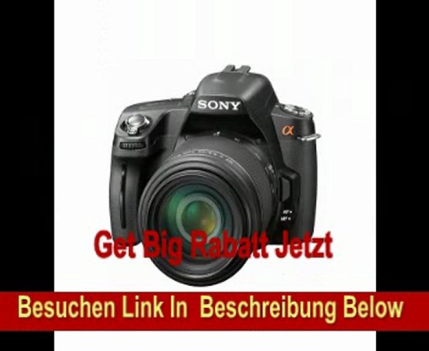 Sony DSLR-A390Y SLR-Digitalkamera (14,9 Megapixel, 6,9 cm (2,7 Zoll) Display) Double Zoom Kit inkl. DT 18-55 mm SAM und DT 55-200 mm SAM Objektiv schwarz