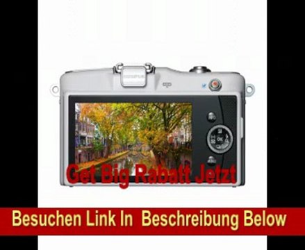 Olympus Pen E-PM1 Systemkamera (12 Megapixel, 7,6 cm (3 Zoll) Display, bildstabilisiert) weiß mit 14-42mm und 40-150mm Objektiven silber