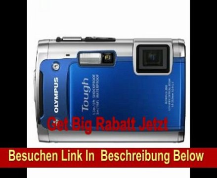 Olympus Tough TG-610 Digitalkamera (14 Megapixel, 5-fach Zoom, 7,6 cm (3 Zoll) Display, bildstabilisiert, 5m wasserdicht) blau