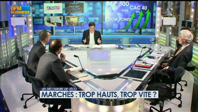 Marchés: trop hauts, trop vite ? - 30 janvier - BFM : Les décodeurs de l'éco 3/5