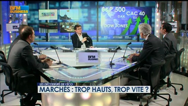 Marchés: trop hauts, trop vite ? - 30 janvier - BFM : Les décodeurs de l'éco 4/5