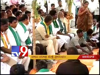 Chandrababu restarts padayatra