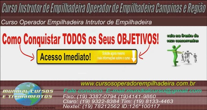 Curso Instrutor e Operador de Empilhadeira Campinas Região