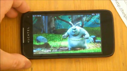 Alcatel OT-997D - демонстрация работы