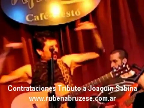 Tributo a Joaquin Sabina por Ruben Abruzese Contrataciones