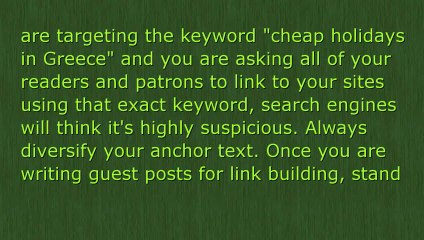 Link Building Tips And Tricks