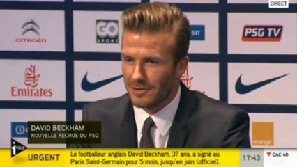 David Beckham : "Il va falloir que je révise mon français"