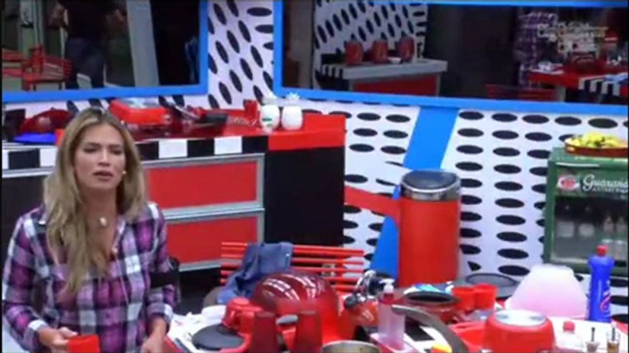 Fani e Kamilla provocando Eli na cozinha 29/01