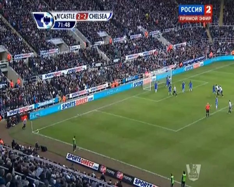 Футбол. Чемпионат Англии. 25 тур. Ньюкасл-Челси. 2 тайм (02.02.2013)