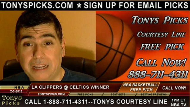 Boston Celtics versus LA Clippers Pick Prediction NBA Pro Basketball Odds Preview 2-3-2013