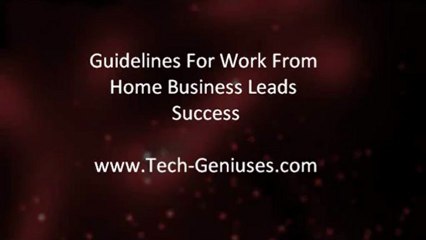 Guidelines for work from home - Get assured Business Leads - Tech-Geniuses.com