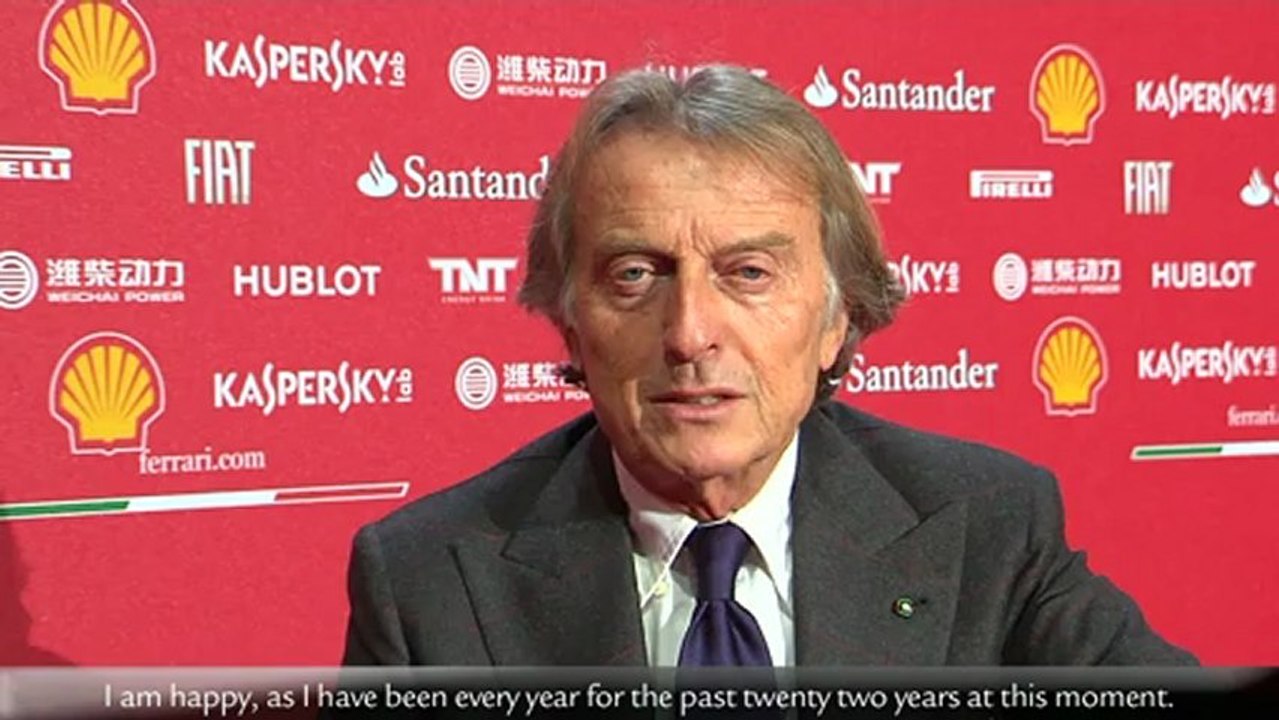 Autosital - Lancement de la F138, interview de Luca di Montezemolo