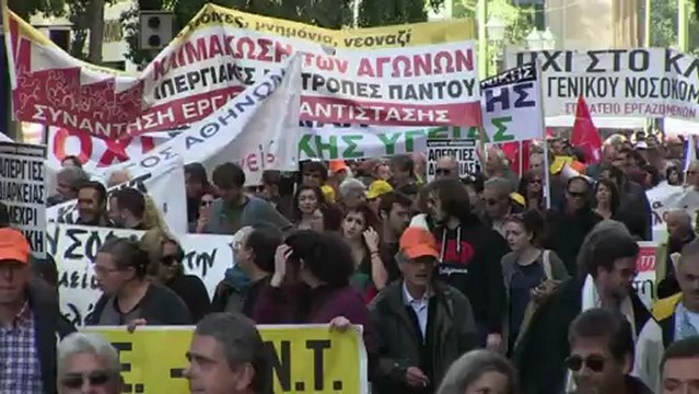 Protests against austerity measures in Athens