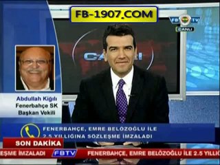 Abdullah Kiğılı, Emre Belözoğlu Transferi hakkında konuştu. FB TV