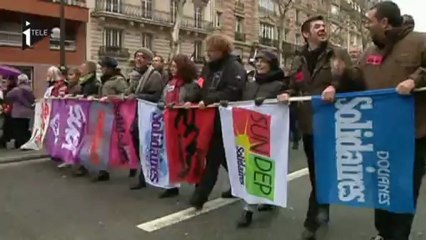 Les fonctionnaires dans la rue