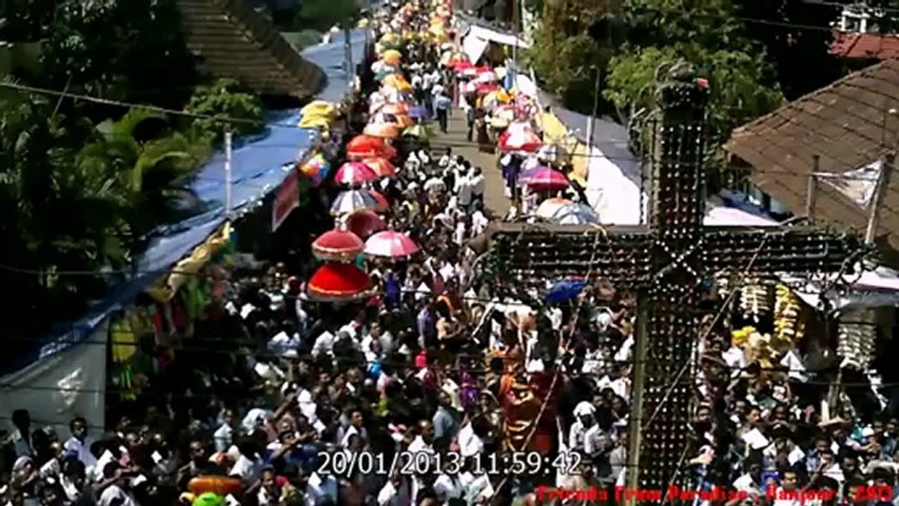 Eagles fly in the sky , During the colourful Procession , Kanjoor Church , St.Mary's Forane Church