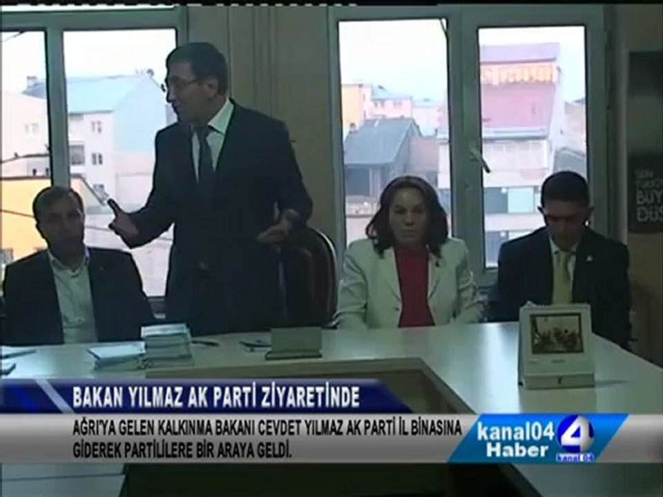 Kalkınma Bakanı Yılmaz Ak Parti Ağrı İl Başkanı Av. Abbas Aydın'ı Makamında Ziyaret Etti