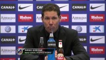 Simeone, encantado con sus delanteros