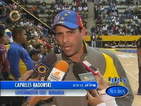 Capriles afirma que justicia debe ser para todos por igual