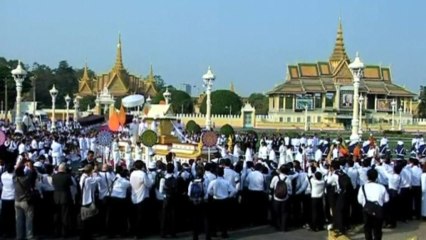 Funeral held for former Cambodian king