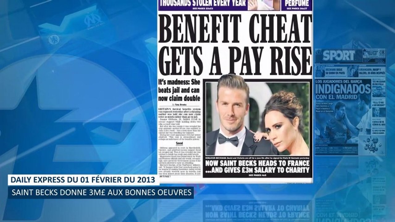 Revue de presse : l'arrivée de Beckham met le feu à la presse anglaise !