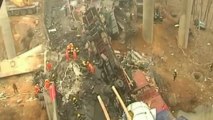 Bridge collapses after firework explosion on truck in China