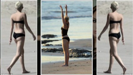 Miley Cyrus Flaunts Hot Body In Black Bikini [HD]