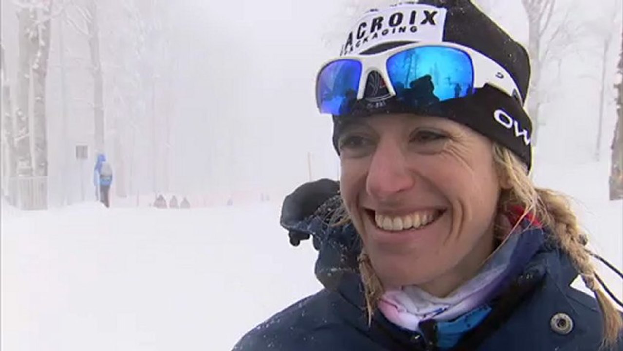 Itw1 d'Aurore Jean qui décroche son 1er podium à Sotchi