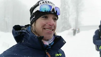 Itw2 d'Aurore Jean après son 1er podium en Coupe du Monde à Sotchi