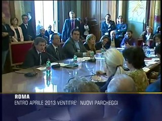 Roma, 23 nuovi parcheggi entro il 2013
