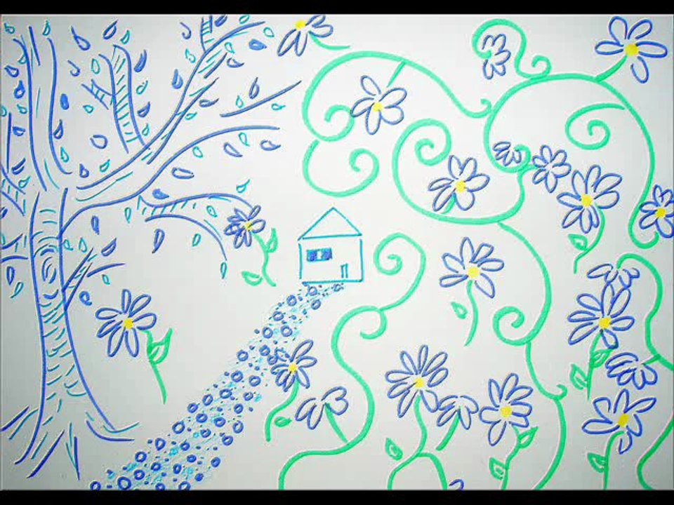 Le petit chemin de cailloux bleus