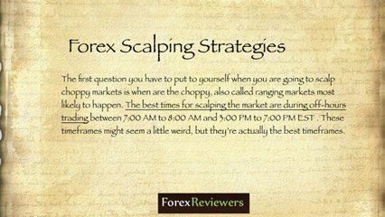 Forex Scalping Strategies