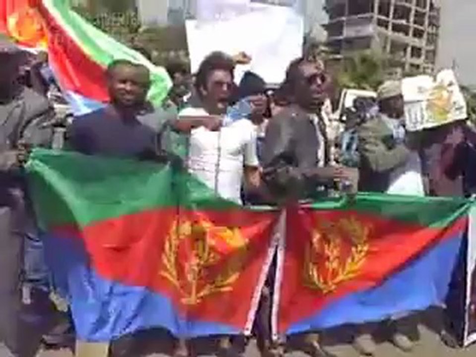 Eritreans in Addis Ababa protest against their government