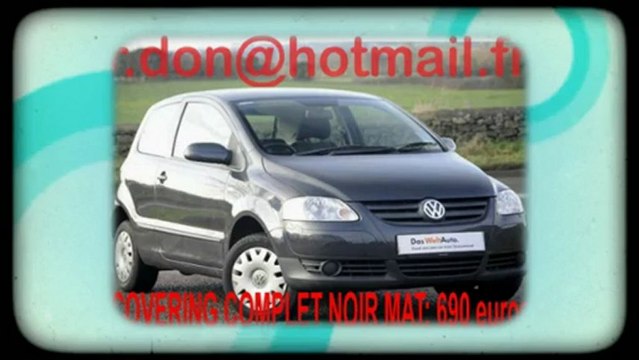 Volkswagen Polo, Volkswagen Polo, covering noir mat Volkswagen Polo, Volkswagen Polo noir mat