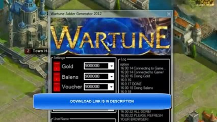 Wartune Hack 2013 ™ Hent gratis FREE Download télécharger