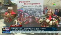 Bolivia conmemora inicio de la Revolución Bolivariana