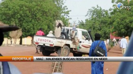 Maliense escapan de combates en dirección de Niger