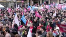 Les opposants au mariage pour tous dans les rues de Lyon