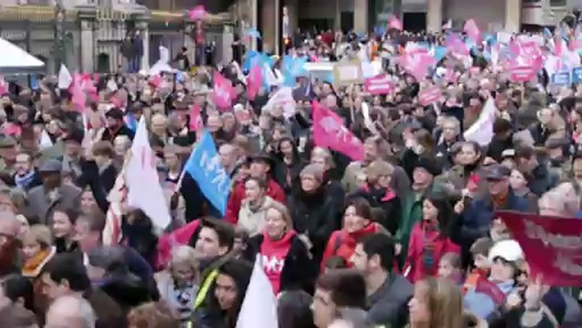 Les opposants au mariage pour tous dans les rues de Lyon