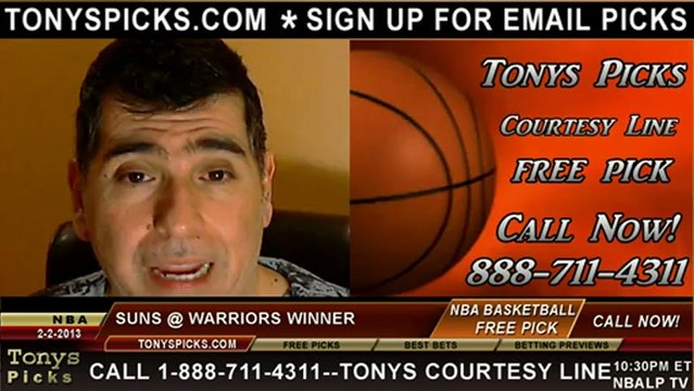 Golden St Warriors versus Phoenix Suns Pick Prediction NBA Pro Basketball Odds Preview 2-2-2013